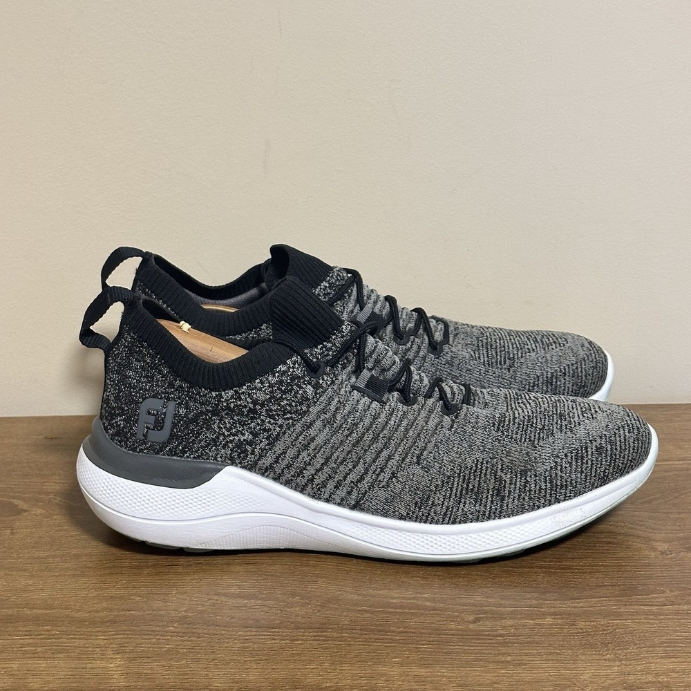 FootJoy FJ Flex XP Womens 9.5 Gray Spikeless Athletic Golf Waterproof Shoe 95336 - Picture 6 of 9